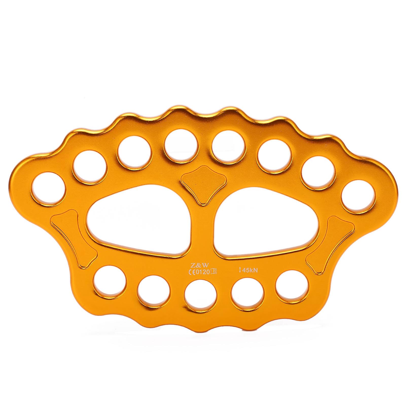 Rigging Plate Aluminum Alloy 15 Holes 45kn Anchor Divider Finger Force Climbing Equipment