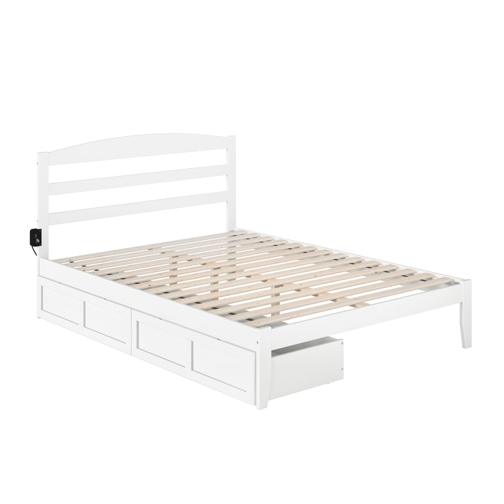 Warren Platform Bed with 2 Storage Drawers