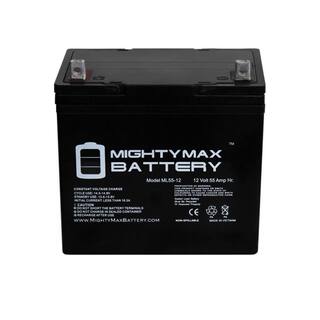 MIGHTY MAX BATTERY 12V 55AH Battery for Golden Technologies Alante Compass TRO Power Chair MAX3424529