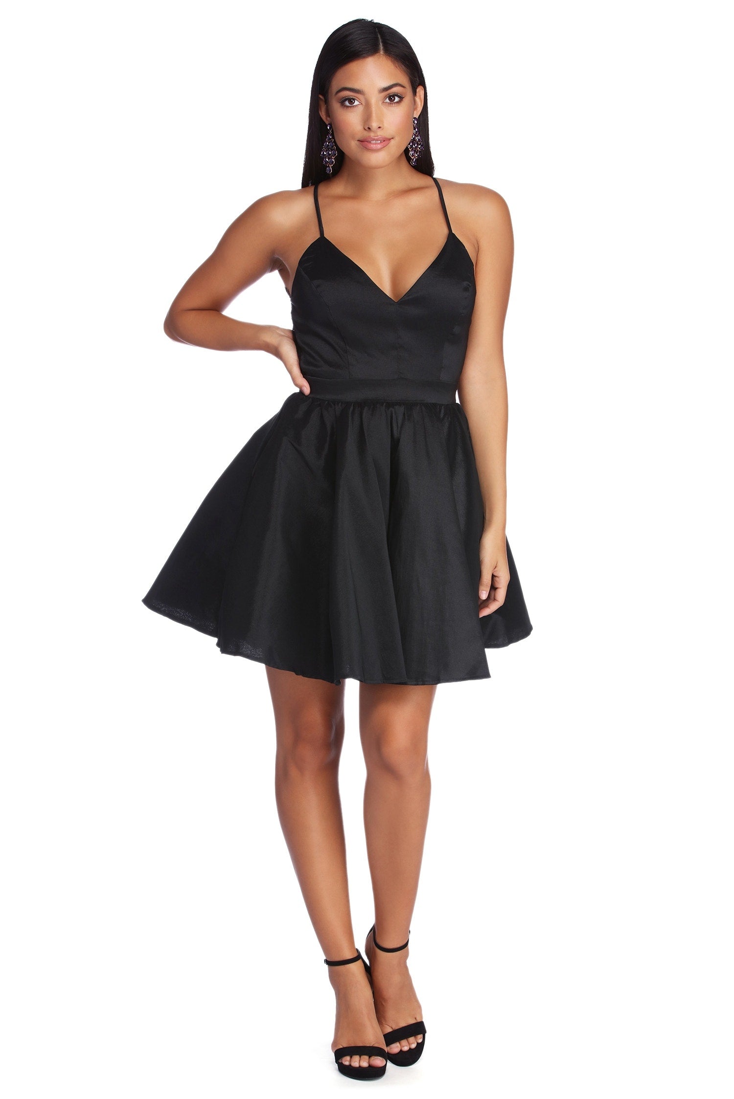 Cheyenne Taffeta Skater Dress