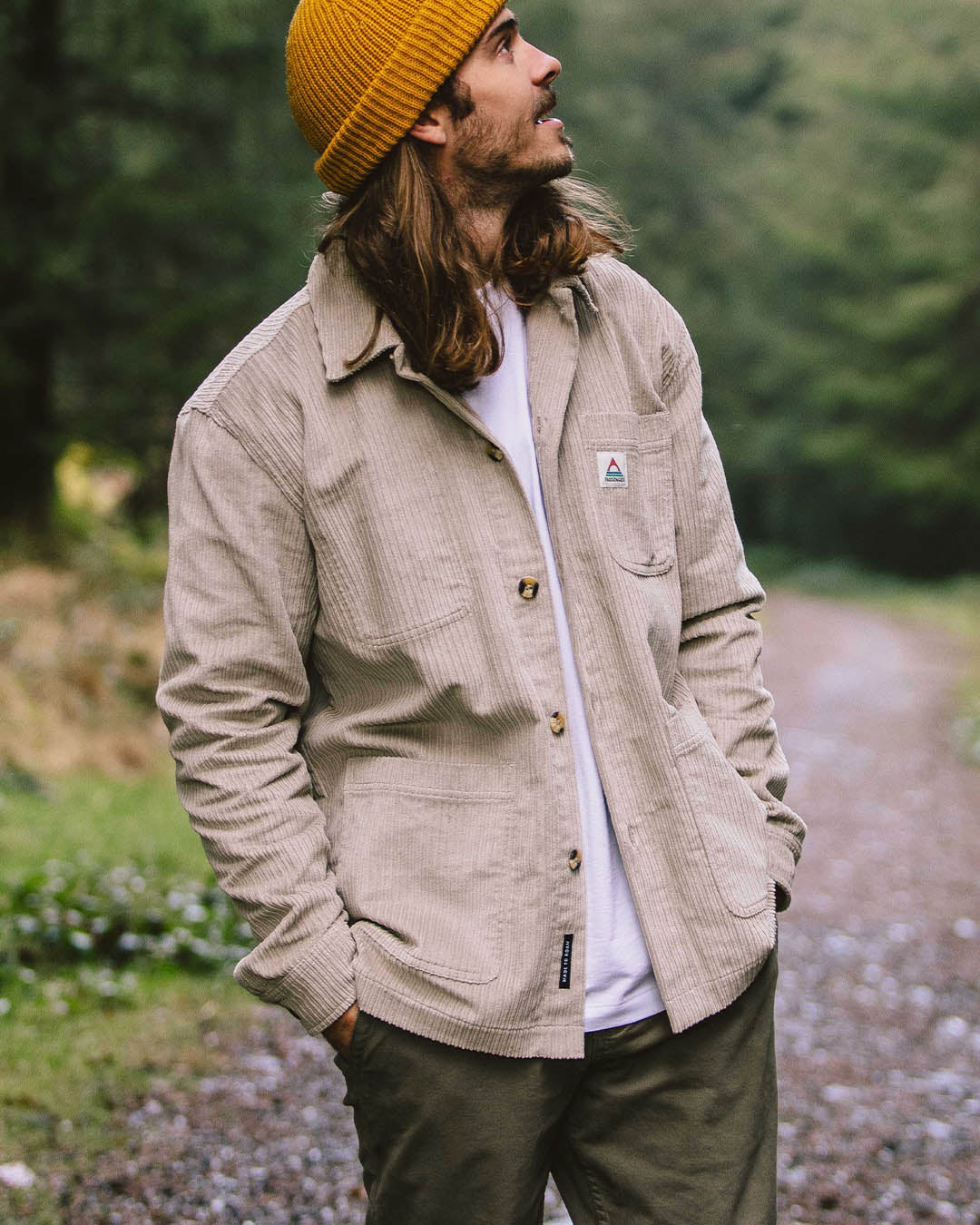 Balsa Cord Overshirt - Feather