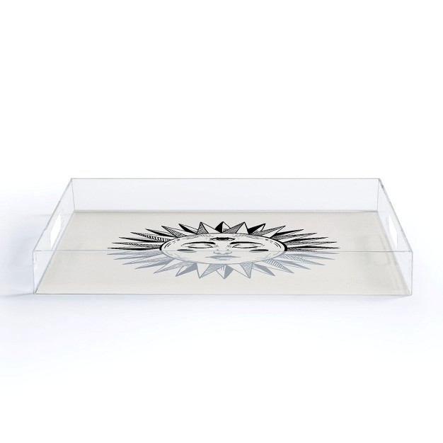 Avenie Vintage Sun I Acrylic Tray deny Designs