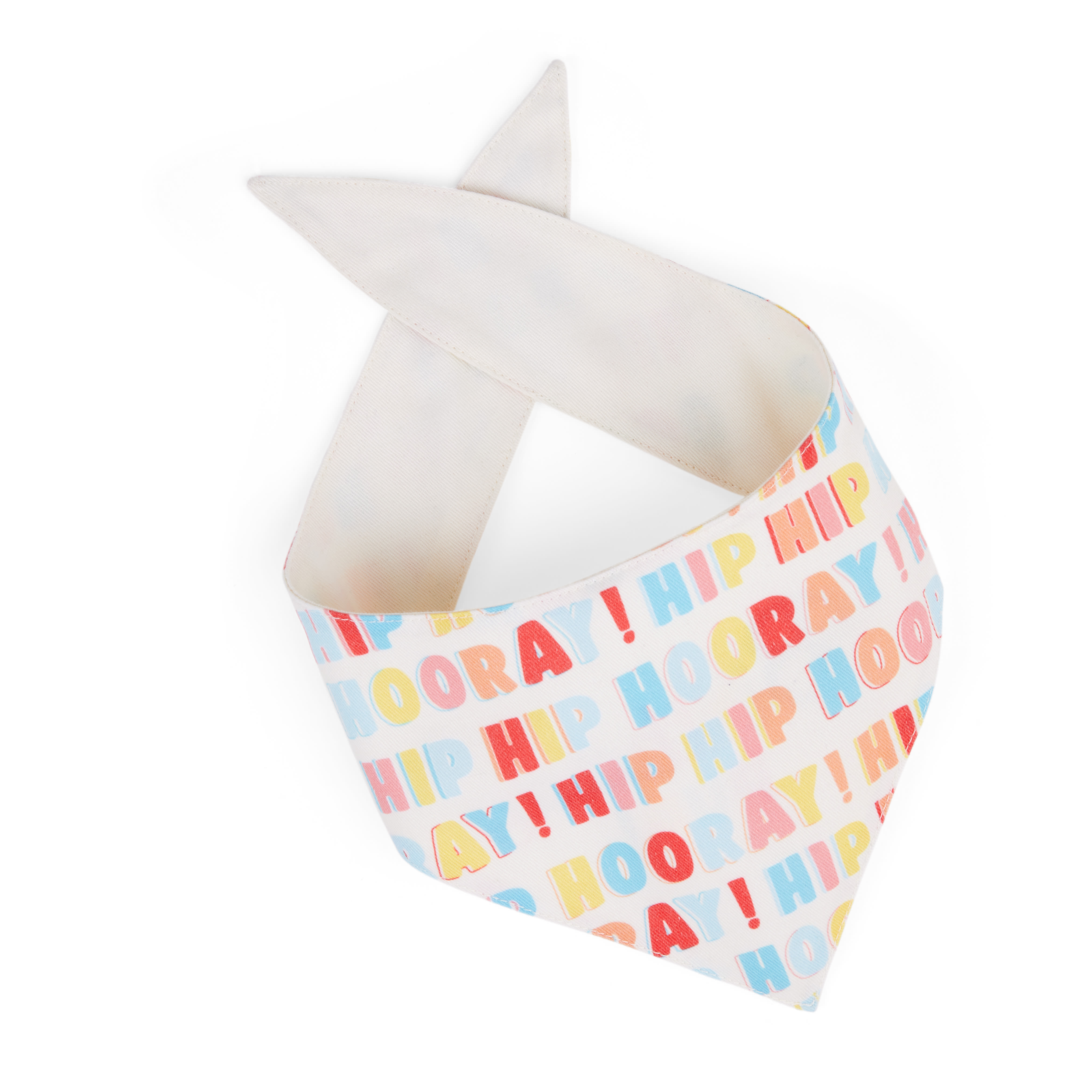 YOULY Reversible Birthday Dog Bandana， X-Small/Small