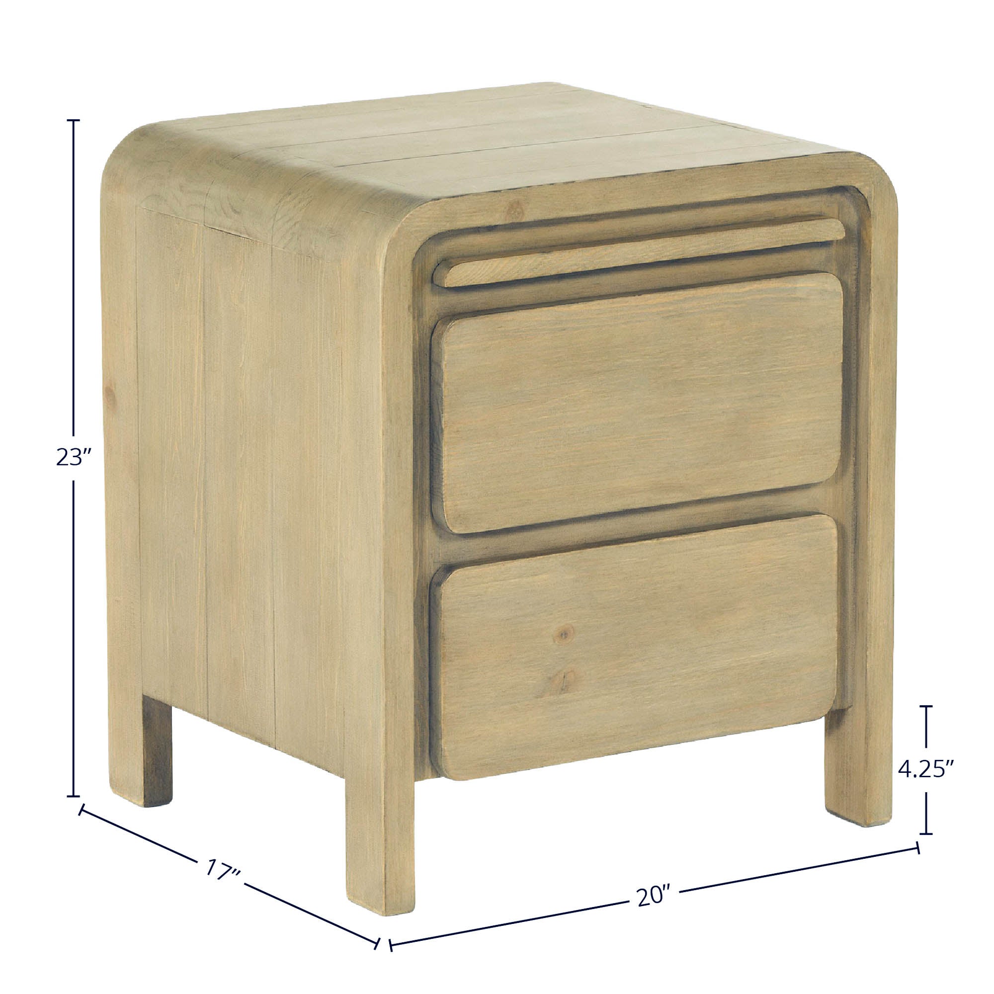 Opera 2 Drawer Nightstand