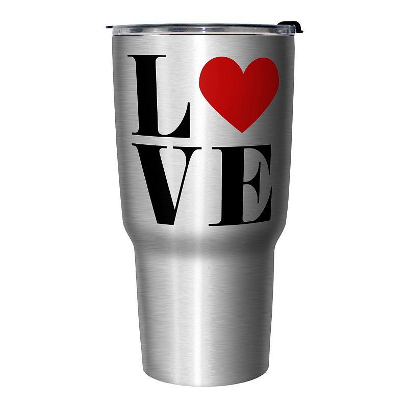 Love Heart Logo Stainless Steel Travel Mug