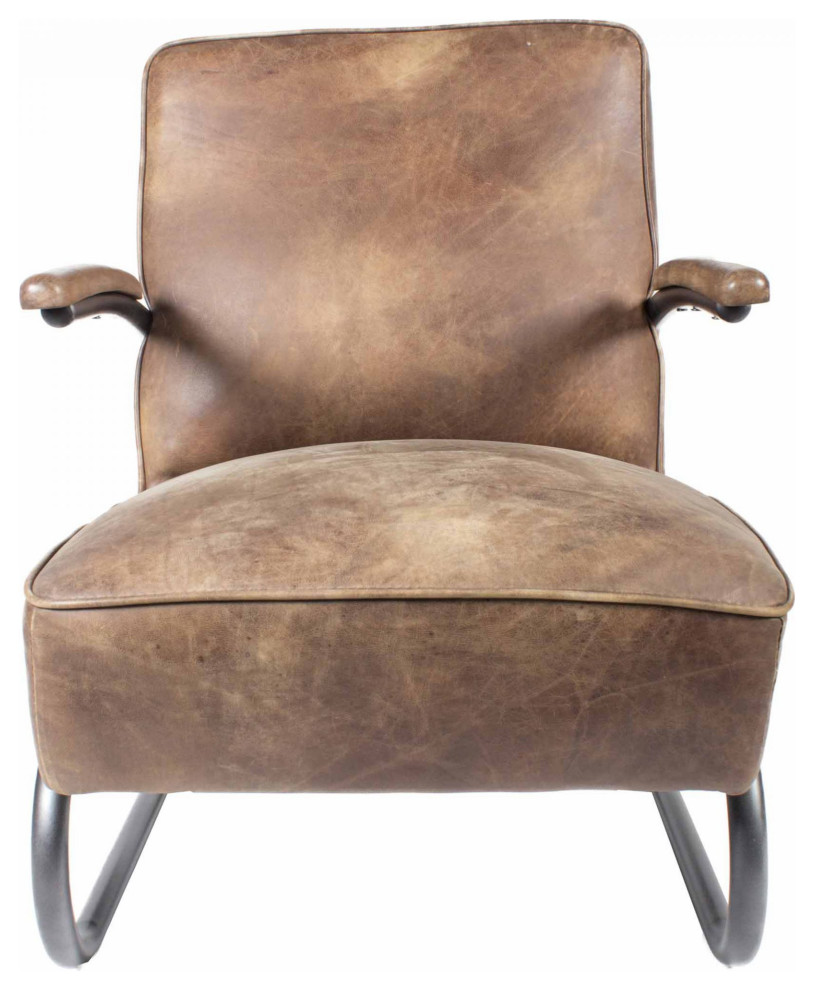 Perth Club Chair   Industrial   Armchairs And Accent Chairs   by HedgeApple  Houzz