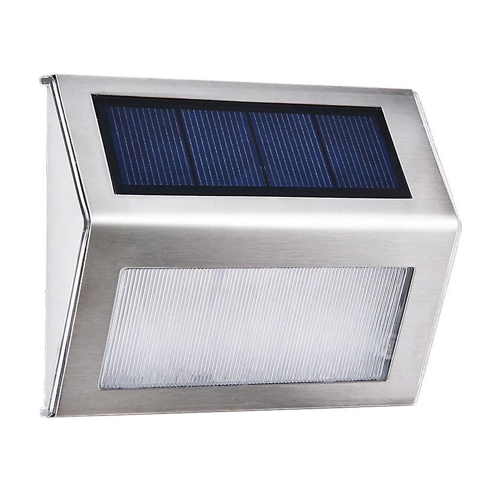 3l-ed Stainless Steel Solar Garden Light For Outdoor Stairs Paths Patio L-ed Solar Street Light (warm White)