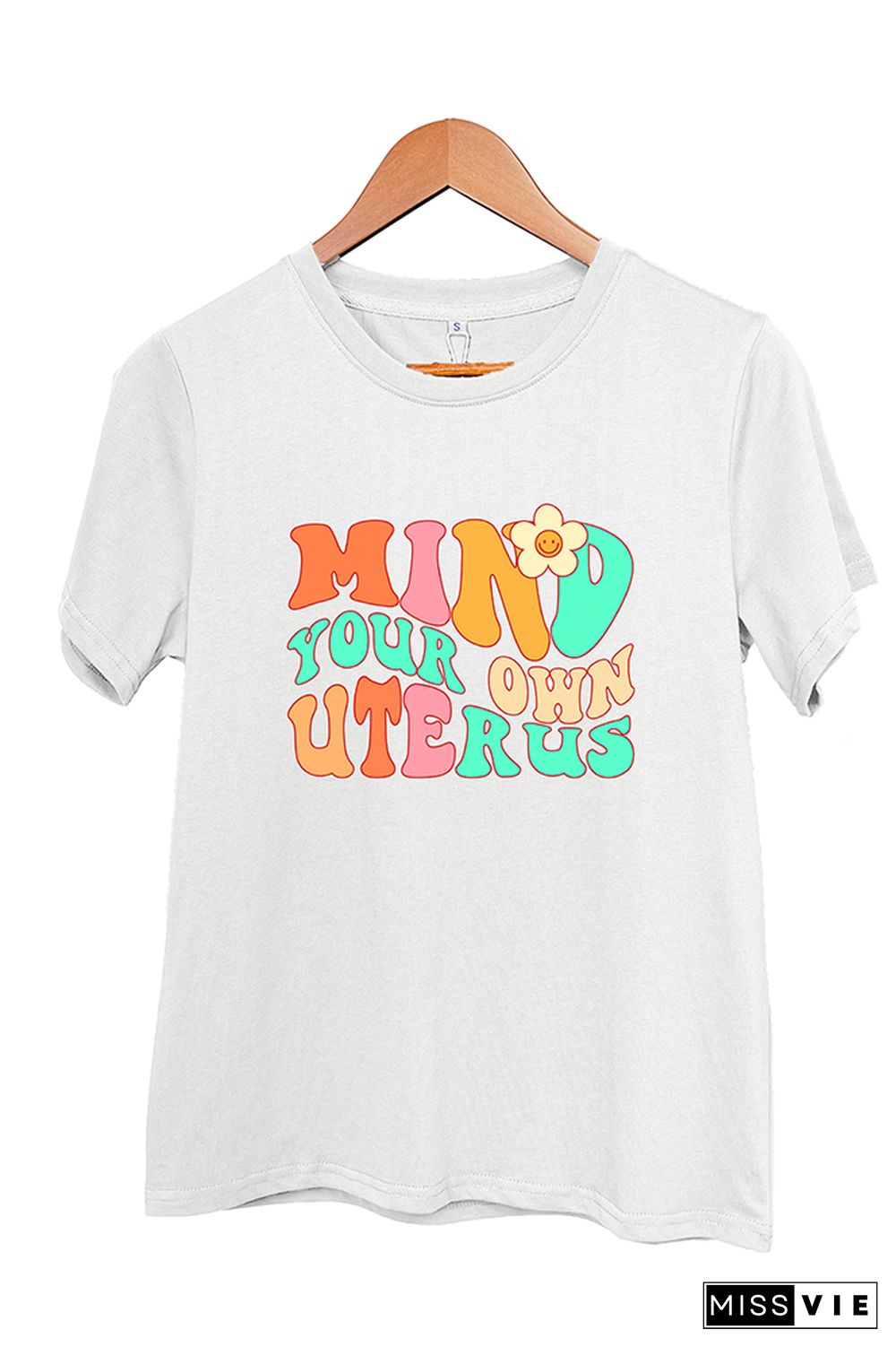 Mind your own Uterus Graphic Tee Wholesale