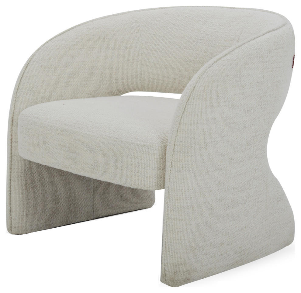 Modrest Luby Modern Cream Fabric Accent Chair   Transitional   Armchairs And Accent Chairs   by Vig Furniture Inc.  Houzz