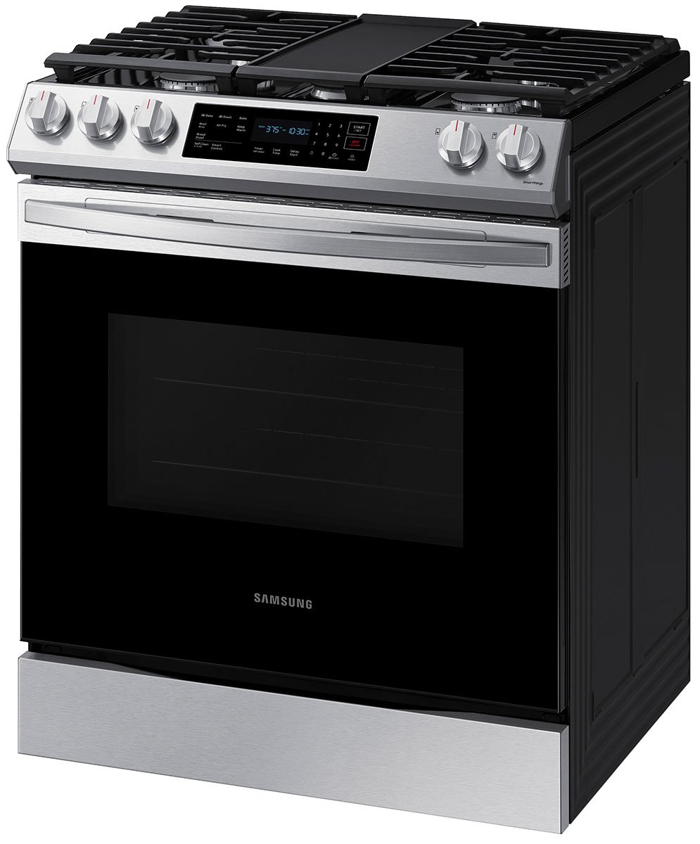  ADA 6 Cu. Ft. Fingerprint Resistant Stainless Steel Smart Slide-In Gas Range With Air Fry and Convection