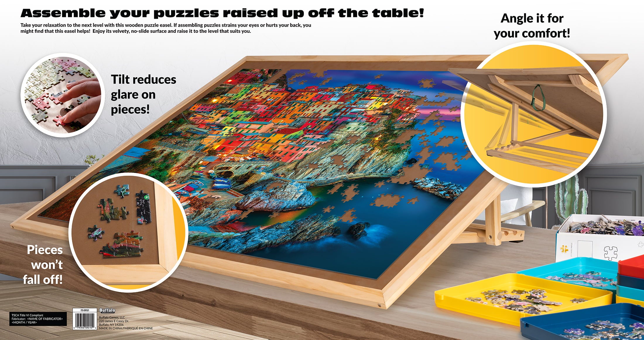 Buffalo Games Puzzle Easel - Workable Surface Area 27