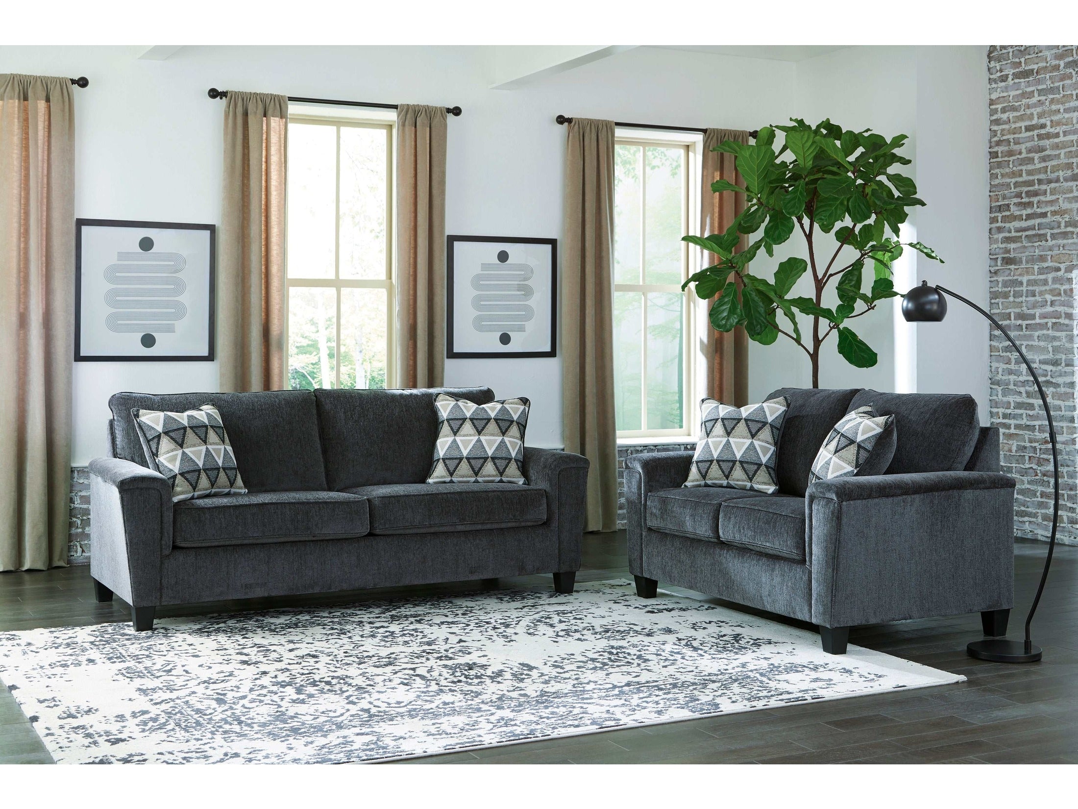 (Online Special Price) Abinger Smoke Living Room Set / 2pc