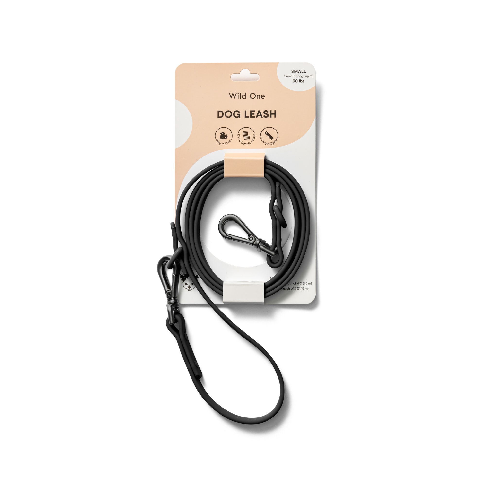 Wild One Black Dog Leash， 66