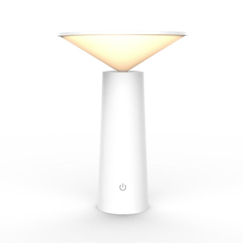 Rotating lamp head three-color light charging touch