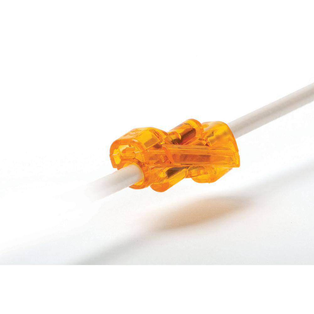 IDEAL Spliceline 42 Orange In-Line Push-In Butt Splices (10-Pack) 30-1342S