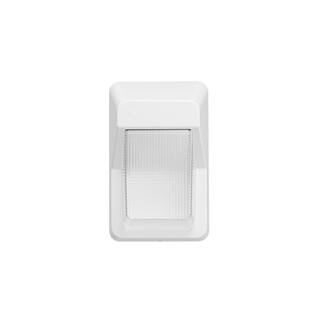 PROBRITE 75W Equivalent Integrated LED White Outdoor Wall Pack Over Door Light 1500 Lumens PRWX15-V-PC-4K-WH