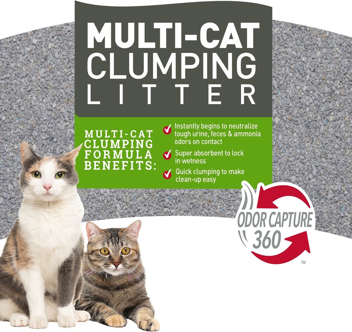 Nature's Miracle Multi-Cat Clumping Clay Cat Litter， 40-lb bag