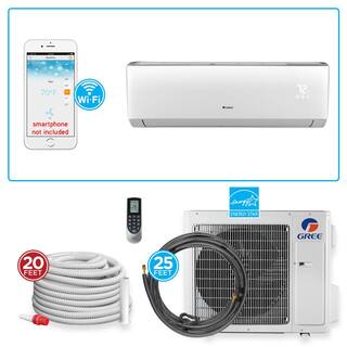 GREE Ultra 33000 BTU 3-Ton Ductless Mini Split Air Conditioner with Heat Pump and Install Kit 230-Volt VIRU36HP230V1AK