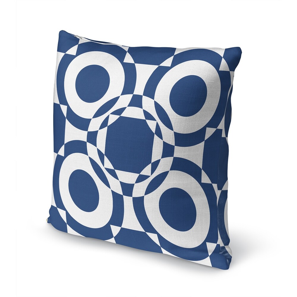 UNITED CLASSIC BLUE   WHITE. Accent Pillow By Jackie Reynolds