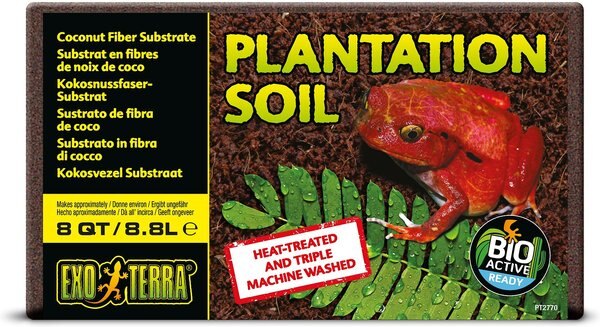 Exo Terra Plantation Soil Brick Tropical Terrarium Reptile Substrate