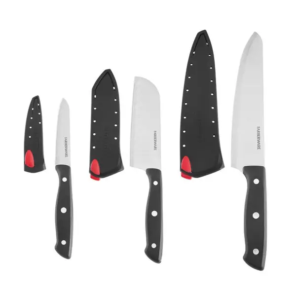 Farberware 6-Piece Edgekeeper Self-Sharpening Chef Knife Set