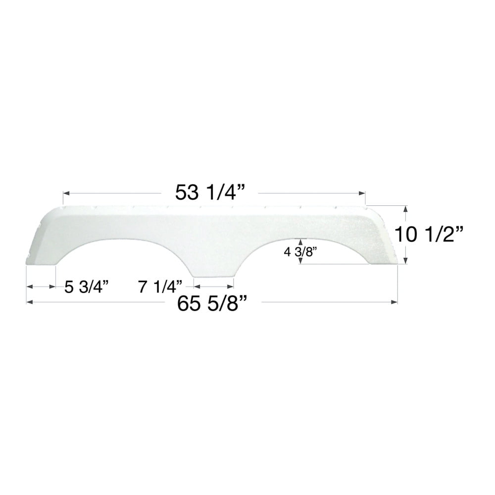 Icon FS700 Tandem Axle Fender Skirt for Jayco - Polar White