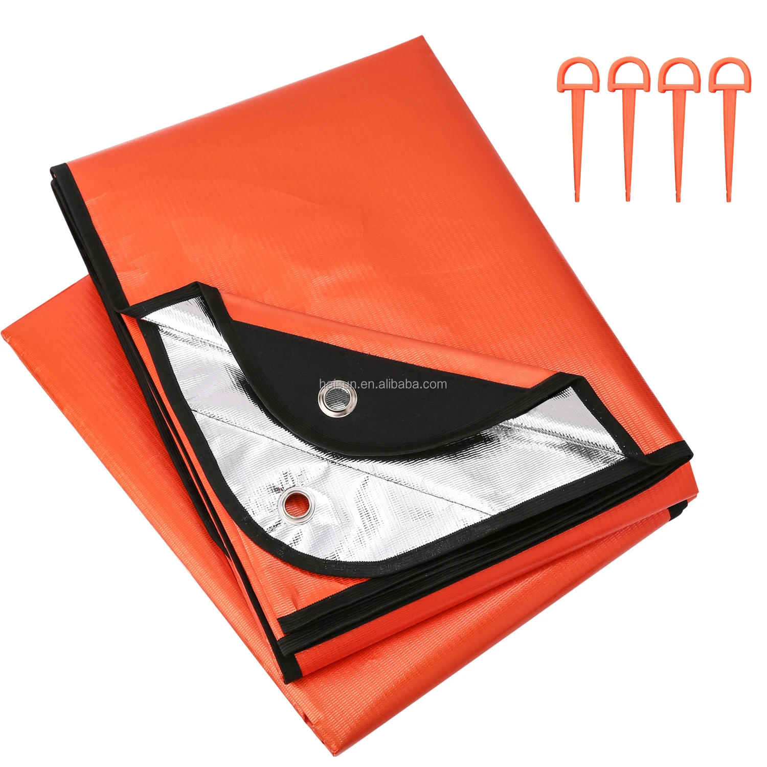 New product Windproof Waterproof Material Heavy Duty emergency survival blanket for Camping