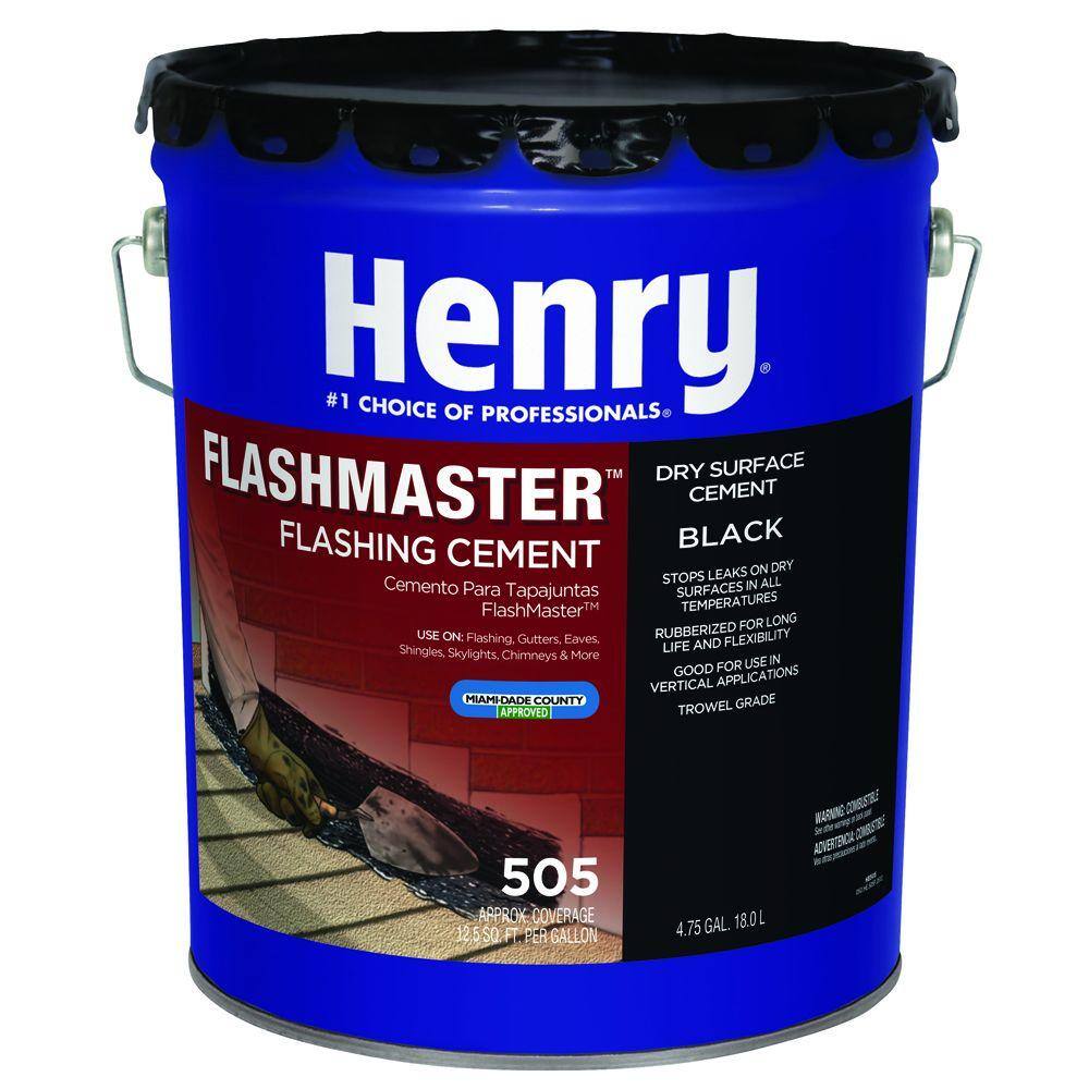 Henry 505 FlashMaster Black Roof Cement 4.75 gal. HE505571