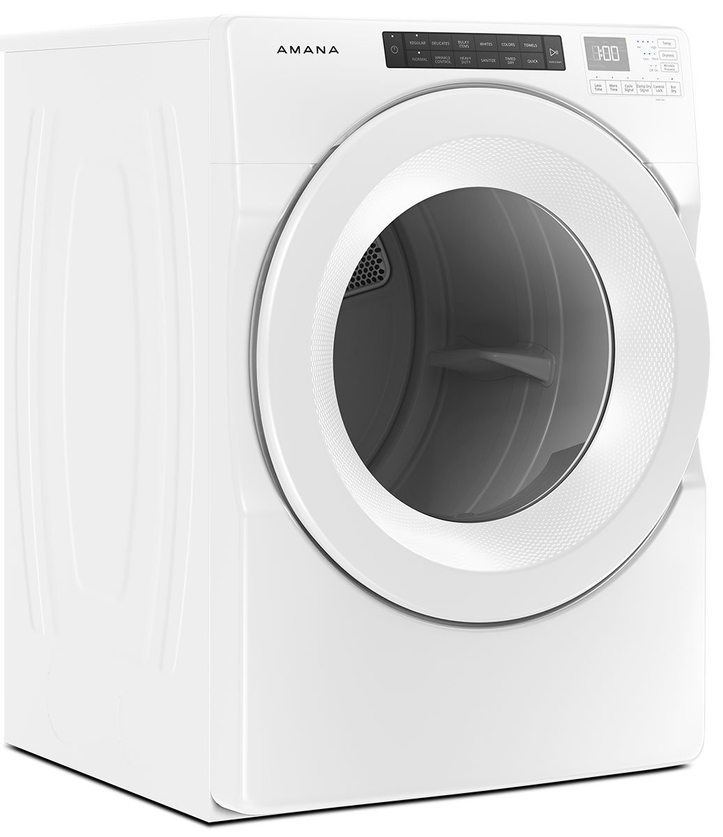 Amana 7.4 Cu. Ft. White Front-Load Electric Dryer With Sensor Drying