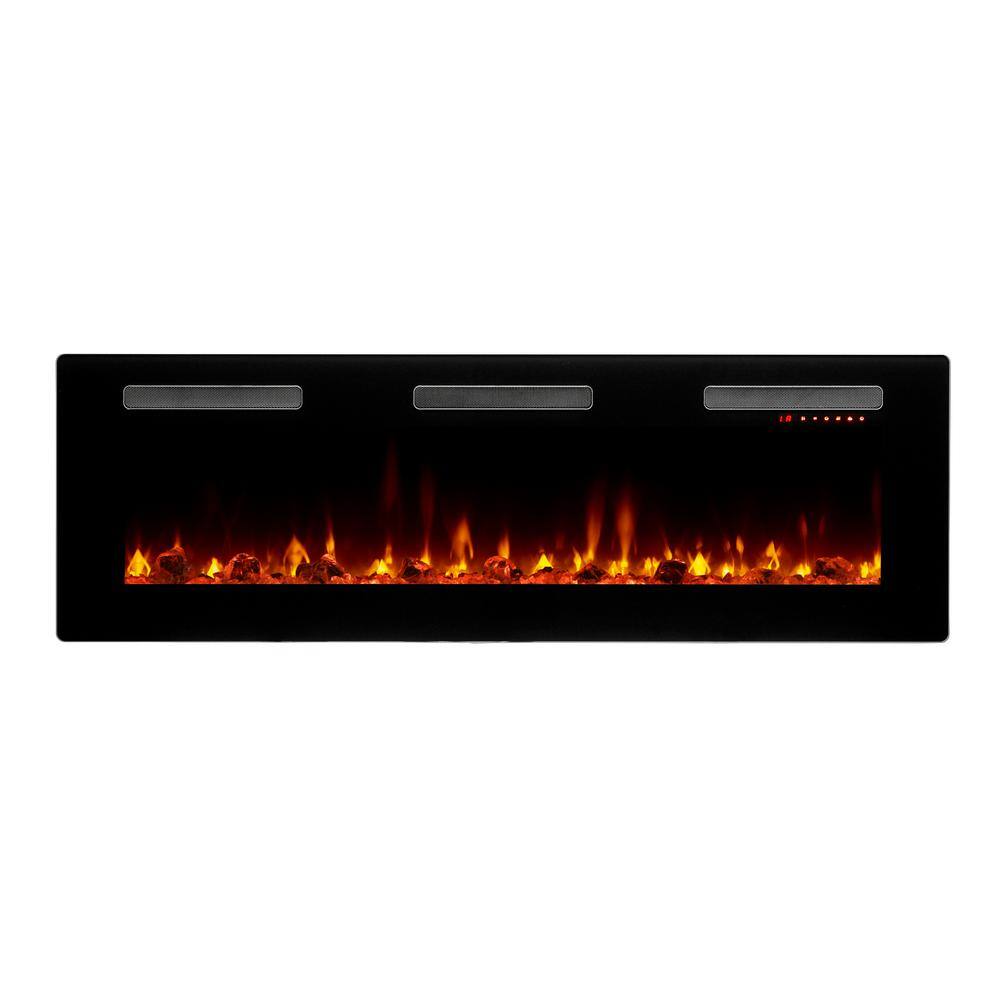 Dimplex Sierra 60 in. WallBuilt-in Linear Electric Fireplace in Black SIL60