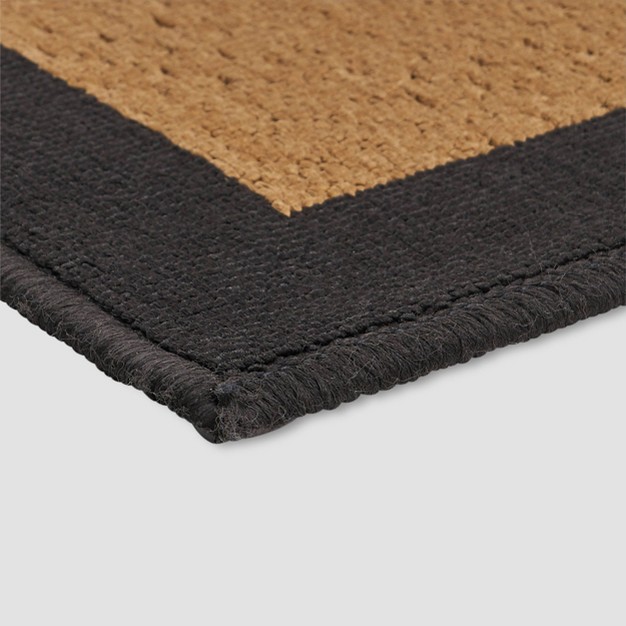 Troy Border Outdoor Rug Beige black Christopher Knight Home