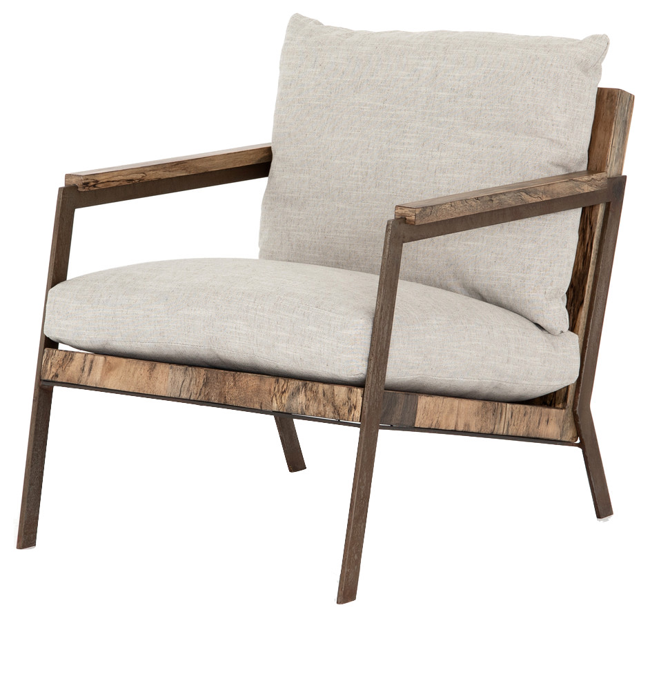 Zoey Chair in Valley Nimbus   Rustic   Armchairs And Accent Chairs   by The Khazana Home Austin Furniture Store  Houzz