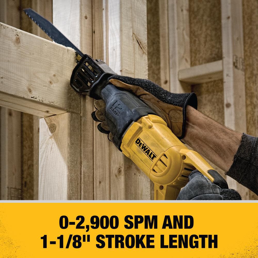 DEWALT 12 A Corded Reciprocating Saw DWE305 from DEWALT