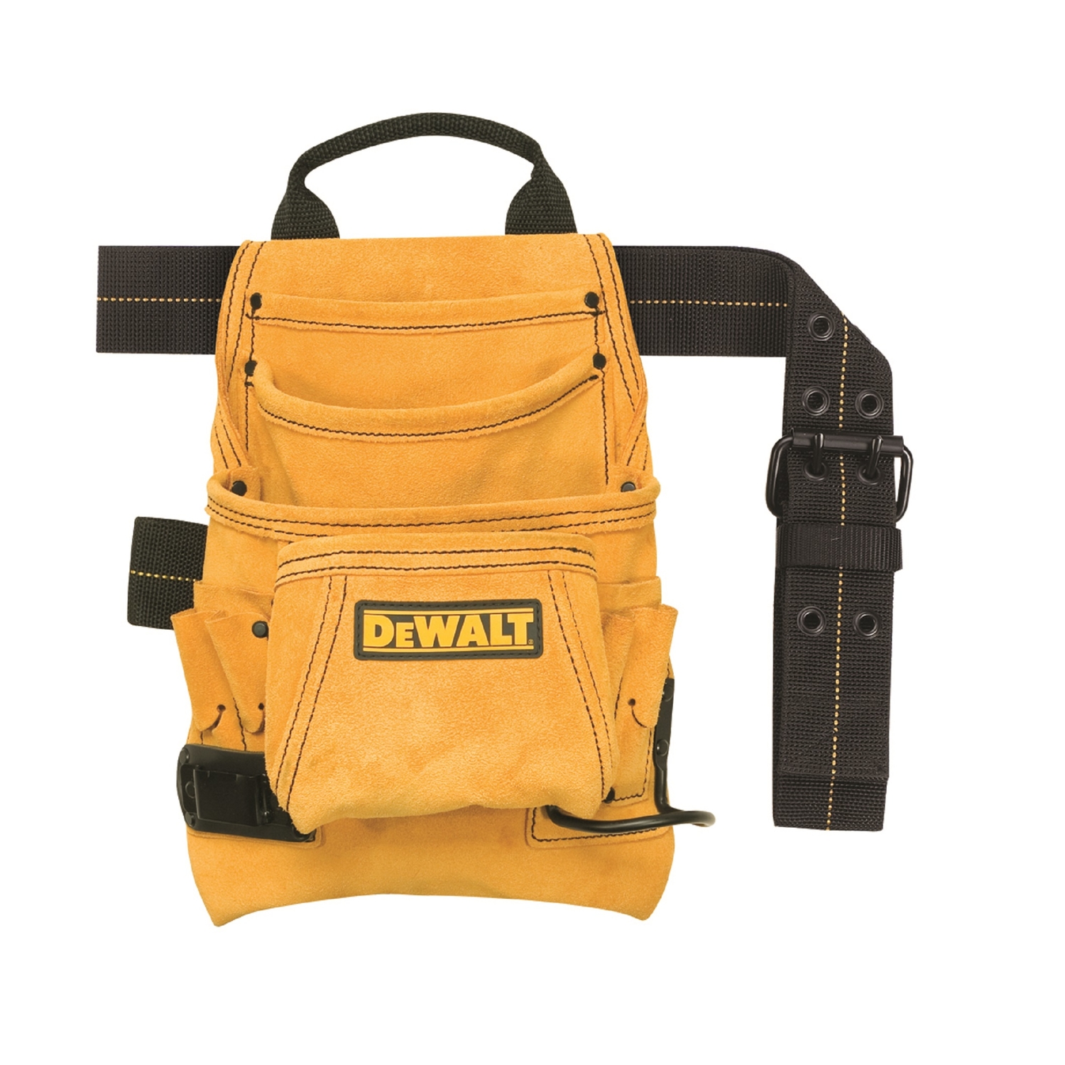 DeWalt 4.25 in. W X 15 in. H Suede Tool Bag 10 pocket Tan 1 pc