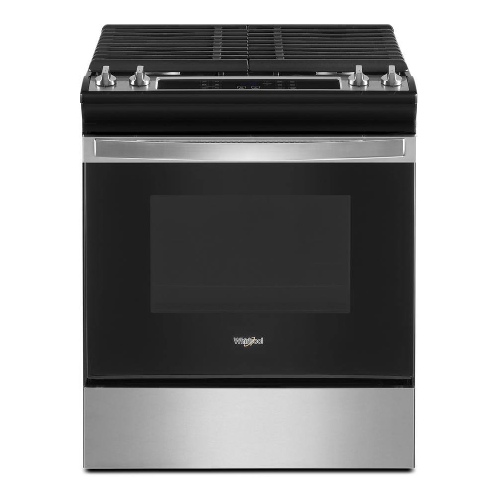 Whirlpool 30 in. 5.0 cu.ft. Gas Range with Self-Cleaning Oven in Stainless Steel WEG515S0LS