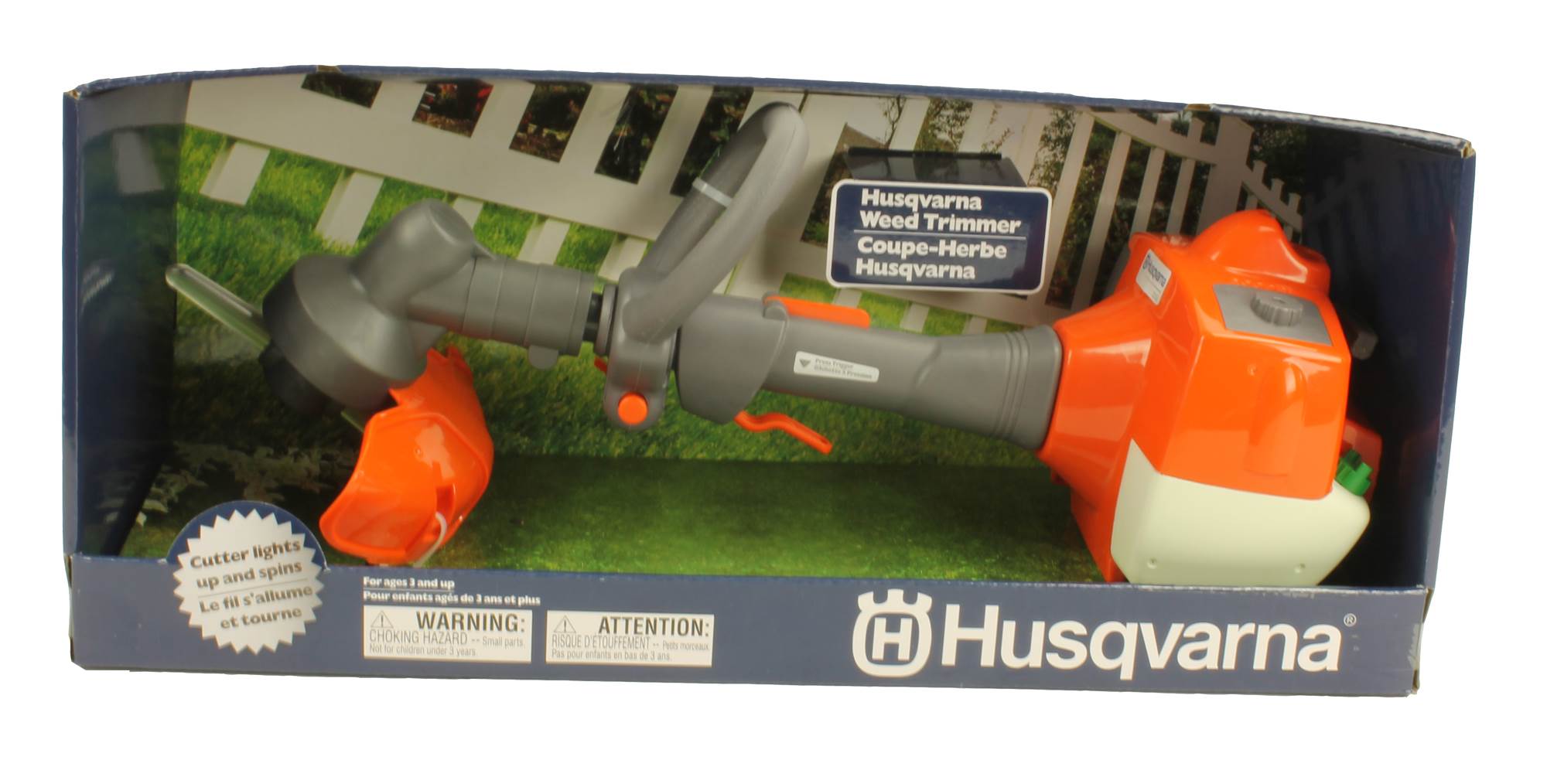 Husqvarna Kids Toy Battery Operated Leaf Blower + Lawn Trimmer Line + Chainsaw