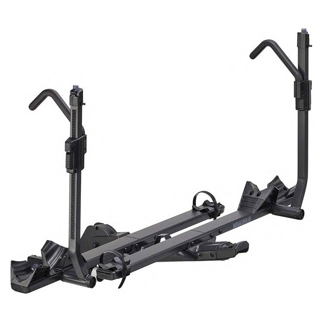 Yakima Stagetwo 1 25 Inch Premium 4 Bike Tiered Adjustable Tray Hitch Bike Rack Accommodates 52 Inches Wheelbases With Remote Tilt Lever And Sks Locks