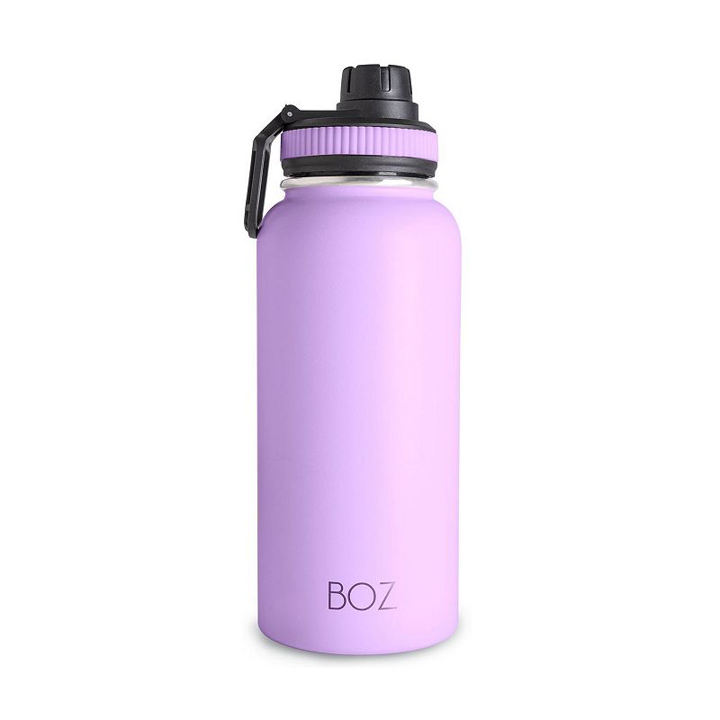 BOZ Stainless Steel Water Bottle XL (1 L / 32oz) Wide Mouth Double Wall Insulated