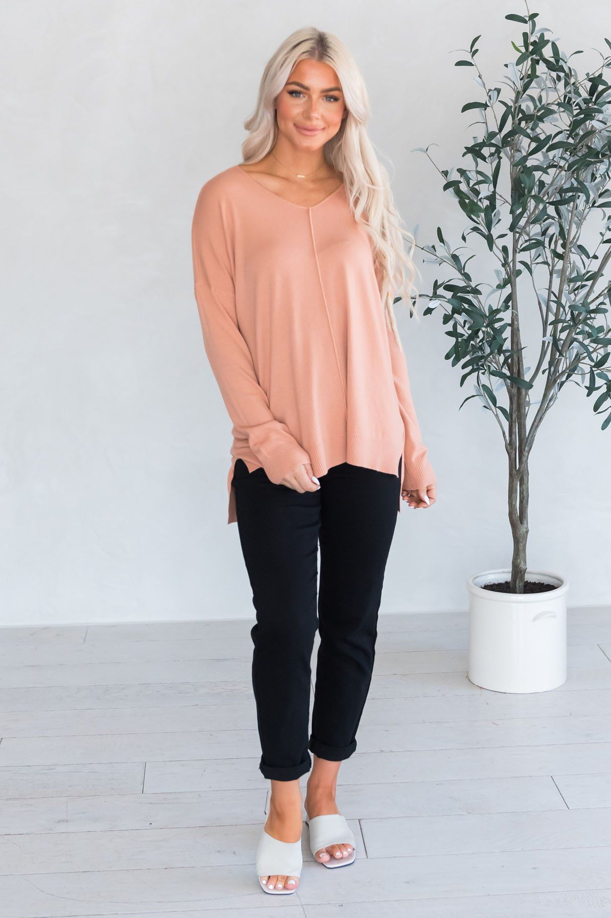 Harvest Season Modest Sweater