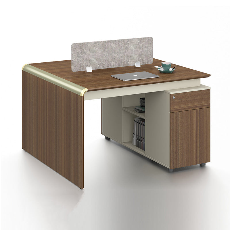 ANDERSON 2 People Back to Back Workstation 1.2M - Australian Gold Oak