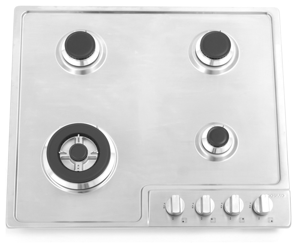 Cosmo 24 quotGas Cooktop with 4 Sealed Triple Ring Burners Easy Clean   Contemporary   Cooktops   by Cosmo  Houzz