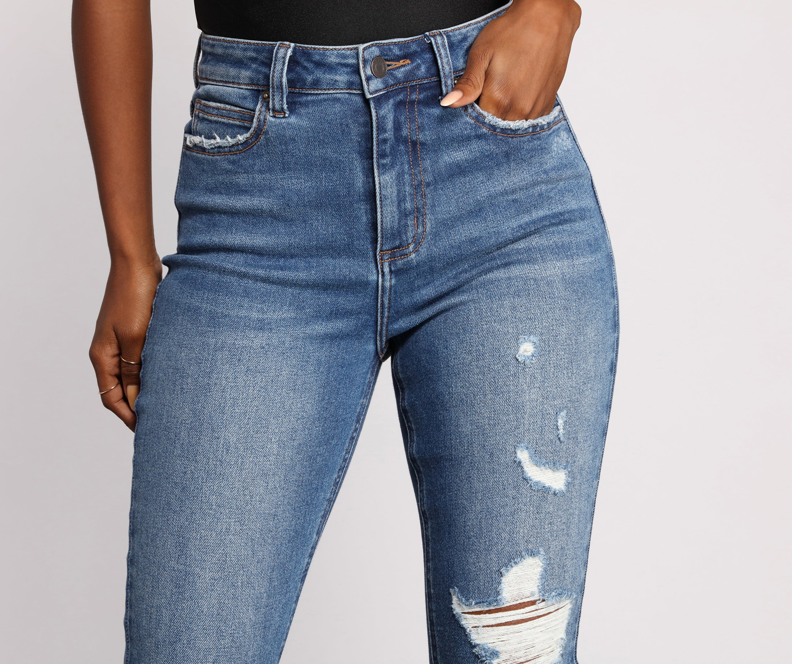 Stun and Strut High Rise Skinny Jeans