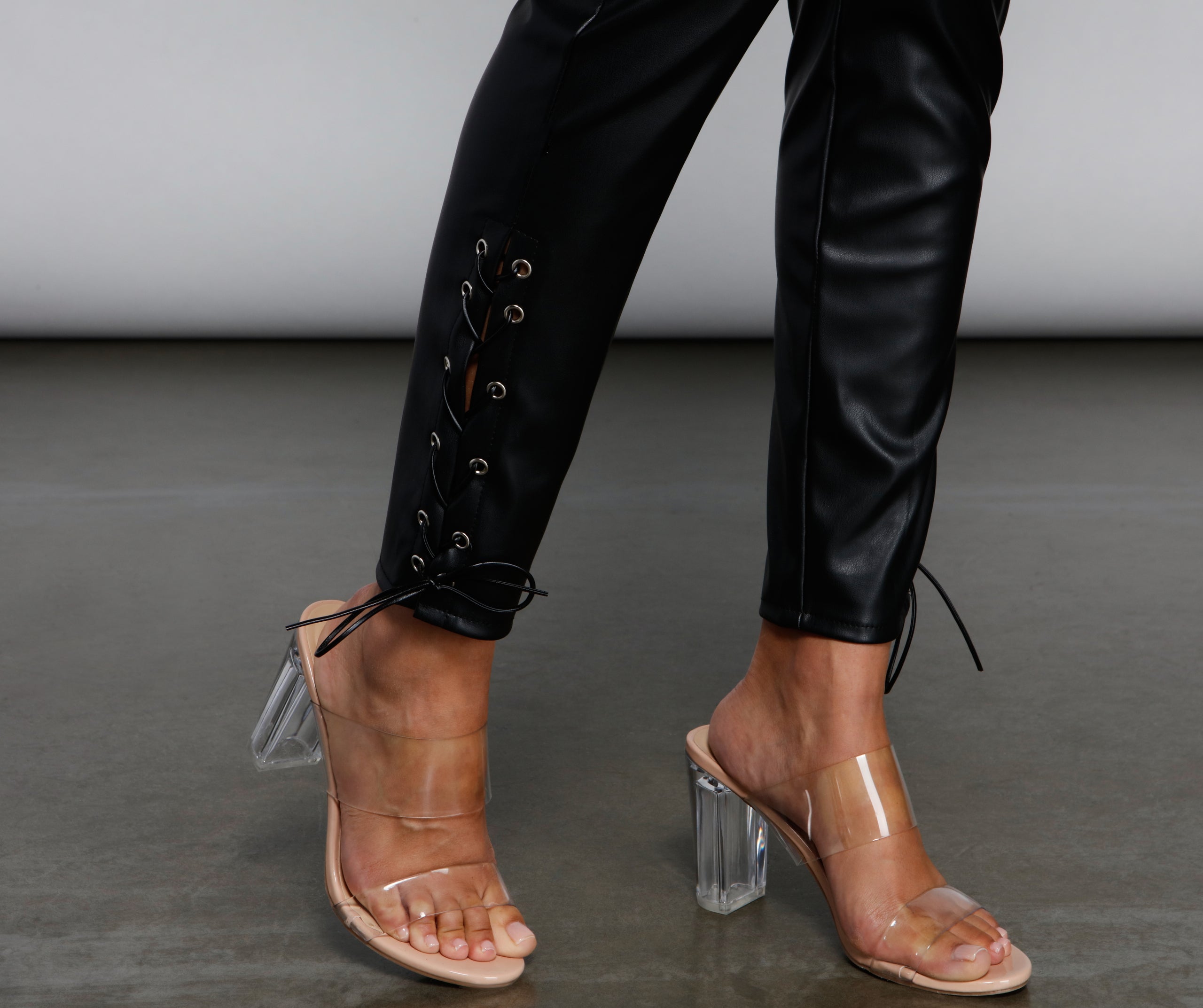 Edgy-Chic Faux Leather Leggings