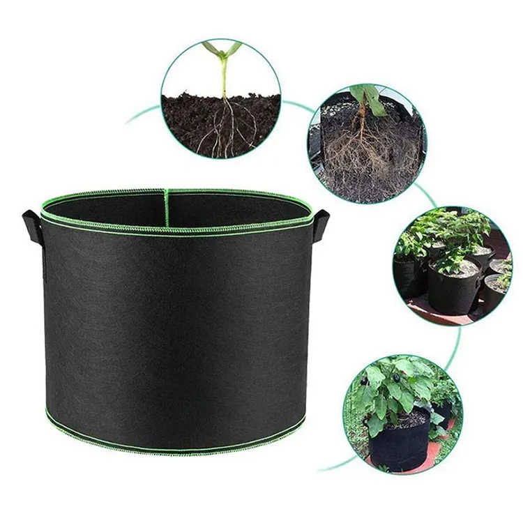 5 / 10 / 20 / 30 / 40 / 50 / 100 / 200/300 fabric gallon garden supplies eco friendly breathable plant bag felt grow bags