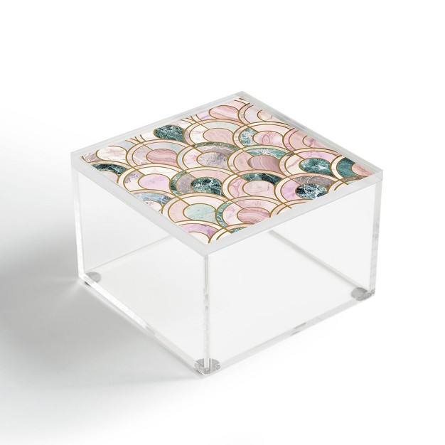 Emanuela Carratoni Rose Gold Marble Inlays Acrylic Box Deny Designs