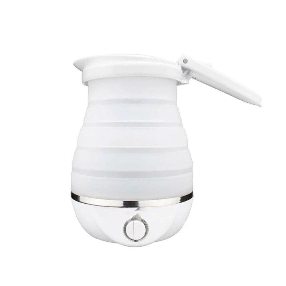 Dual Voltage 120/220v 0.8L Collapsible Travel Kettle  White