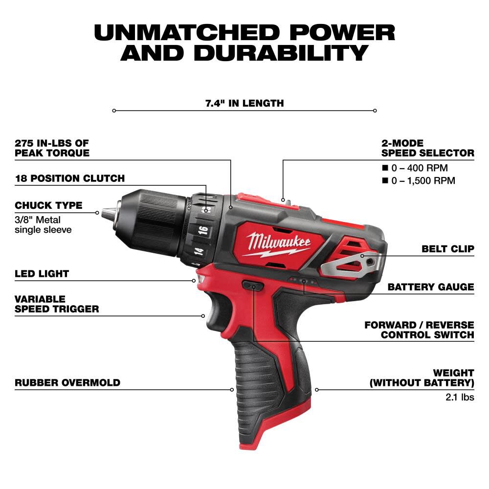 Milwaukee M12 Drill/Impact Combo Kit 2494-22 from Milwaukee