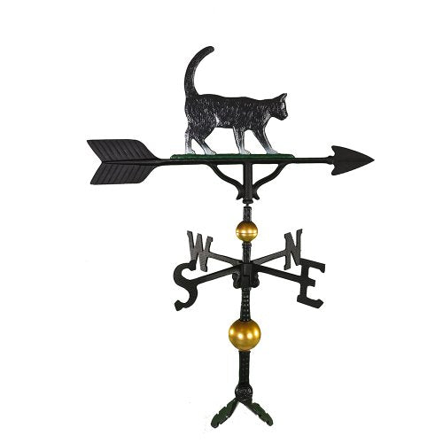 Montague Metal Products WV-381-NC 300 Series 32 In. Deluxe Color Cat Weathervane