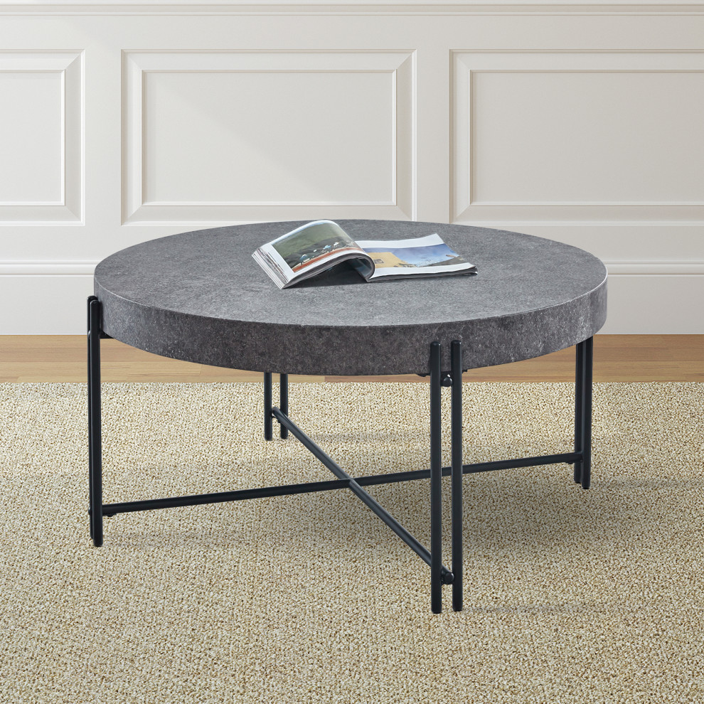 Steve Silver Morgan Round Cocktail Table MG200C   Midcentury   Coffee Tables   by Steve Silver  Houzz