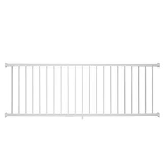 Weatherables Stanford 36 in. H x 96 in. W Textured White Aluminum Railing Kit CWR-B36-A8